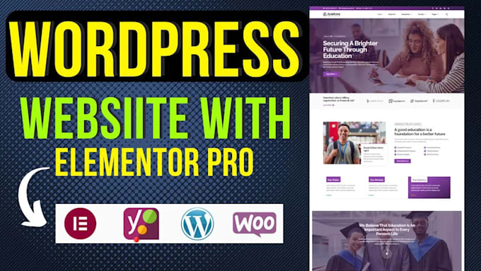 develop responsive wordpress website with elementor