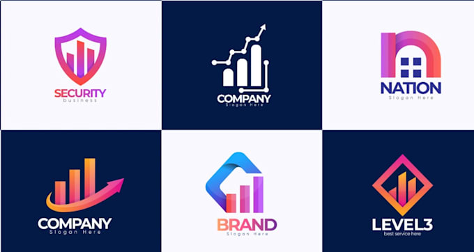 do startup timeless corporate exclusive tech gradient logo