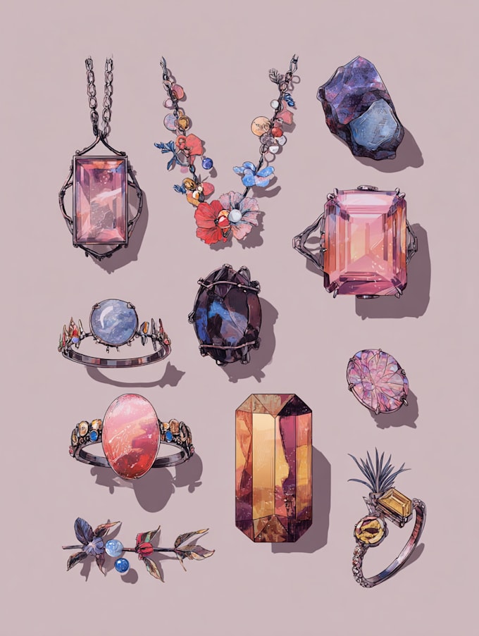 do jewelry cad design for printing and rendering for you