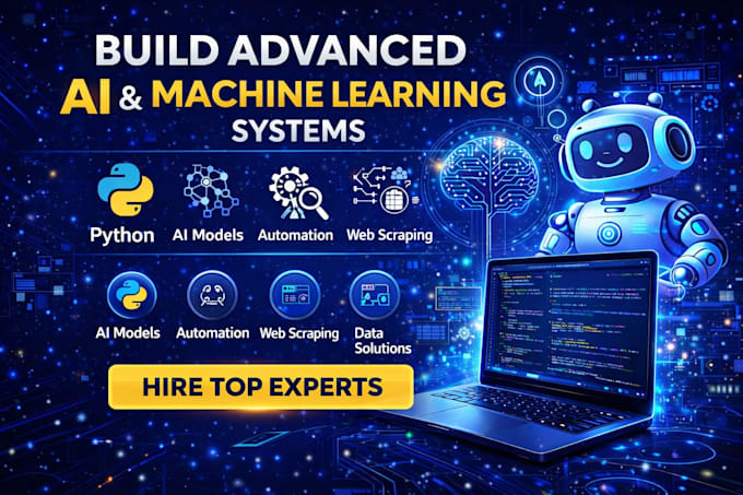 built machine learning models ai automation bots web scraping website developer