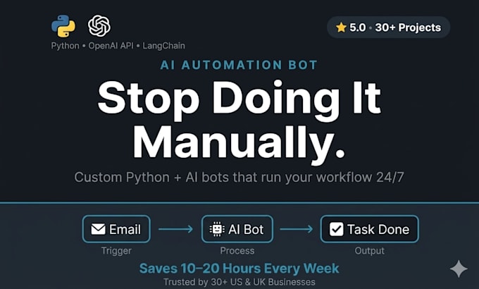 build ai automation bot workflows using python and openai streamline operations