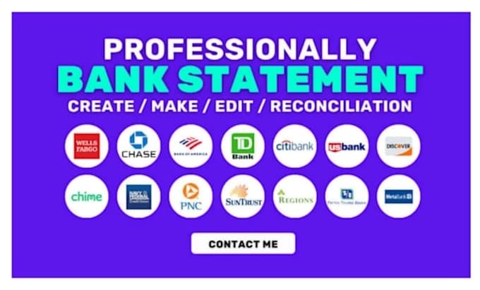 reconcile bank statement PDF to editable format