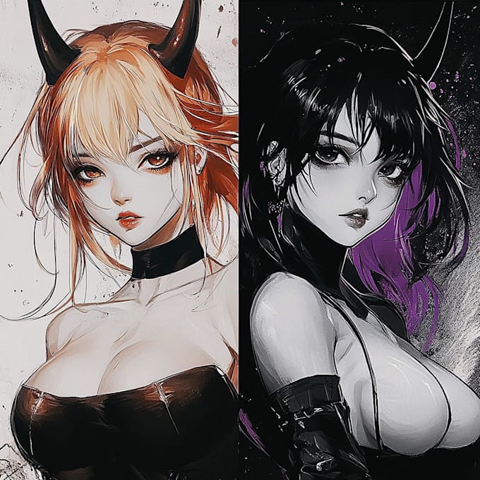 draw characters in anime or manga art