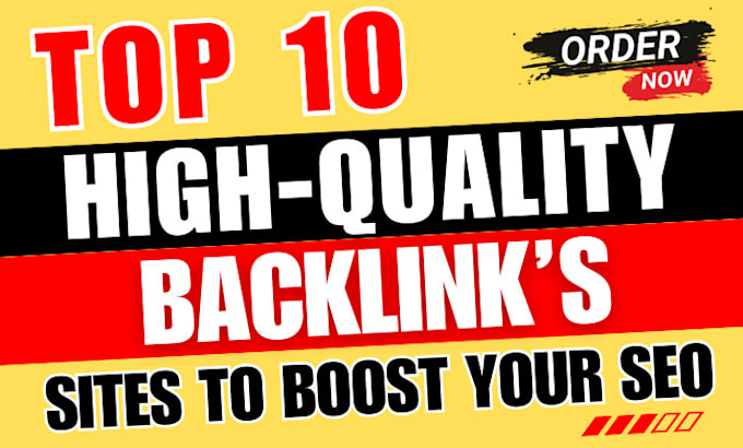10 high authority backlinks da50