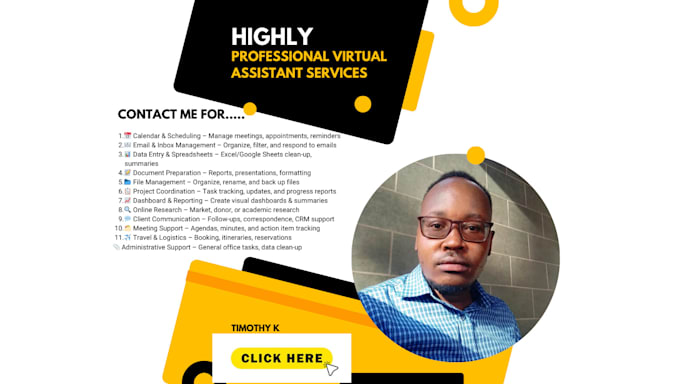 be your reliable virtual assistant for admin, research, and lead generation