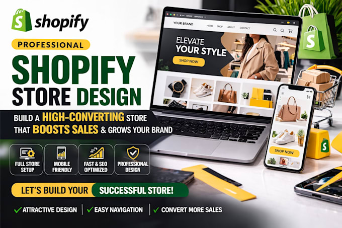 design or redesign shopify website, shopify store design, shopify SEO optimizer