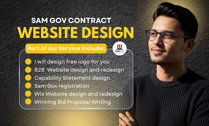 design government contract website, capability statement win bid on sam gov site