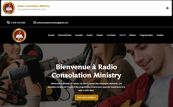 design radio website , music website , podcast website
