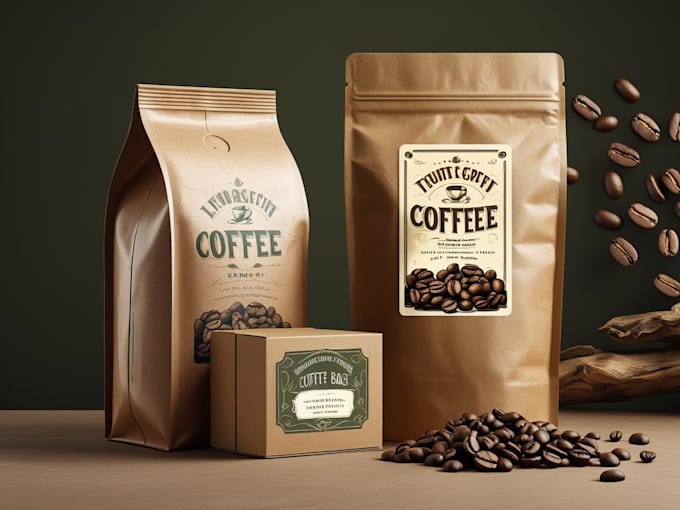 design coffee bag , coffee packaging and coffee label