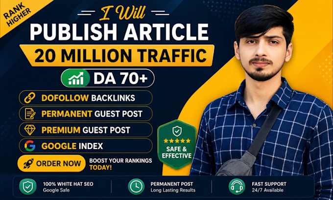 publish article on high da backlinks with our premium guest posting service