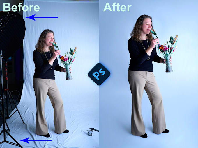 background extend, resize and remove objects in photoshop