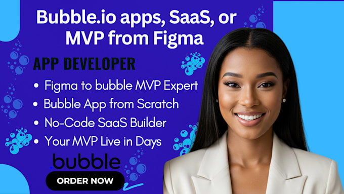 Fix, design or develop your bubble io app, saas mvp or website from ...
