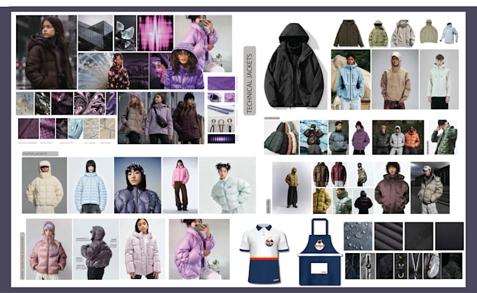 create professional clothing tech pack and flat sketch