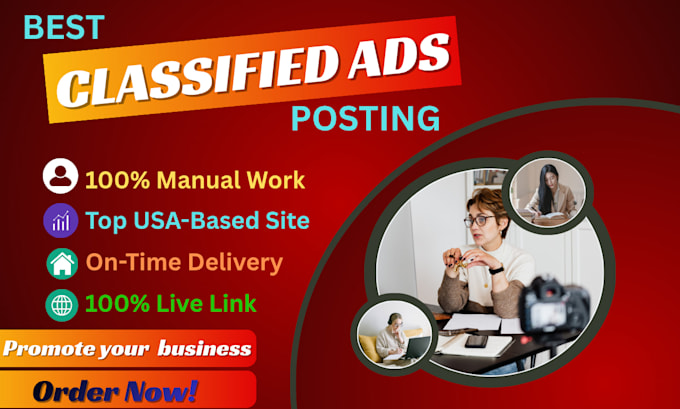 post classified ads manually to promote your business or service