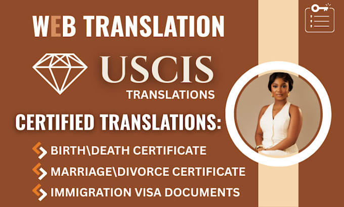 provide uscis legal approved translation for you in 24hrs