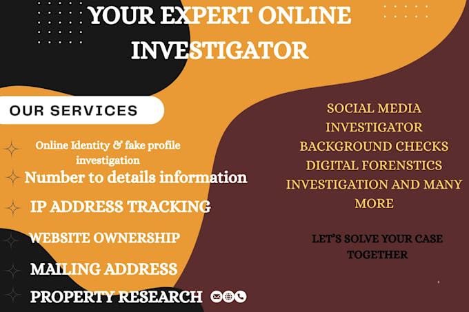 conduct professional online investigation and digital research