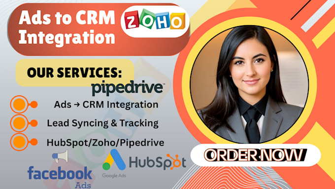 integrate google and facebook ads with hubspot zoho pipedrive
