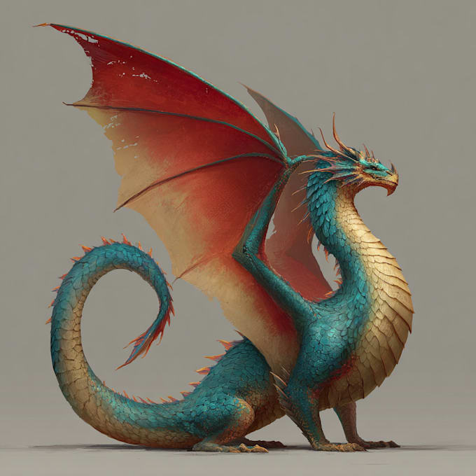 create dragon conceptual design for you
