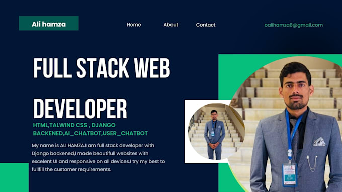 do custom website development as full stack developer
