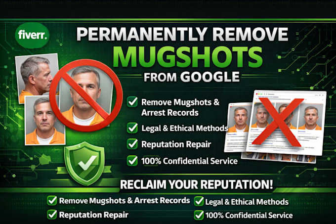 permanently remove mugshots cases articles news delete negative links on google