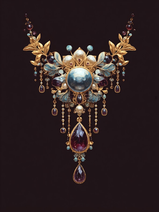 make jewelry design in hand