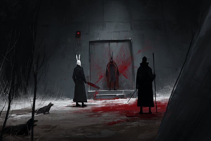 create darkart, horror, underground art illustration