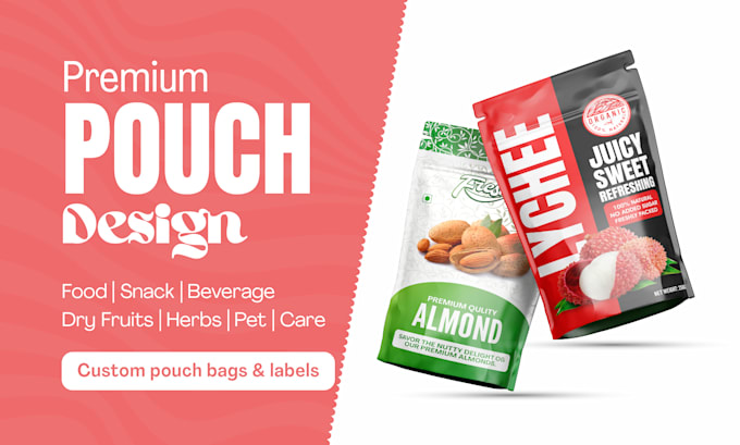 design premium product packaging and pouch bag design