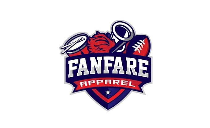 design athletic school spirit themed logo