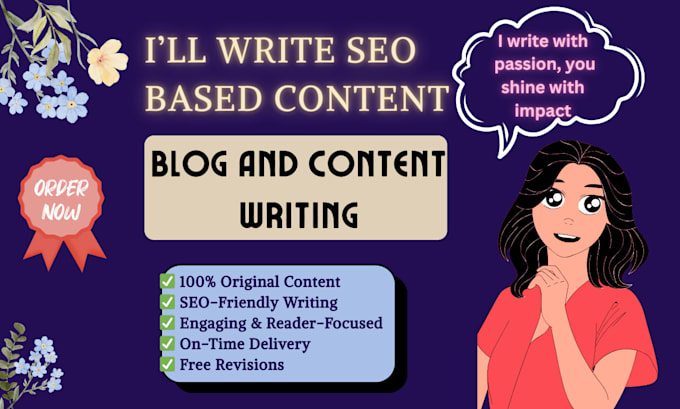 write SEO blog posts and articles with human written content