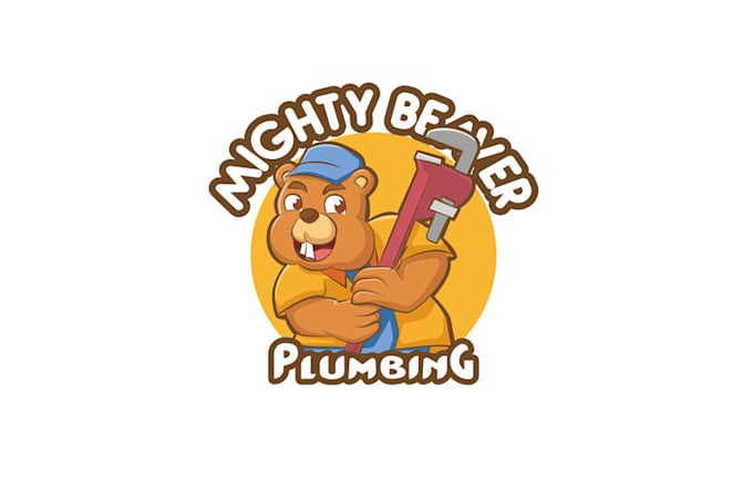 design mighty beaver plumbing logo