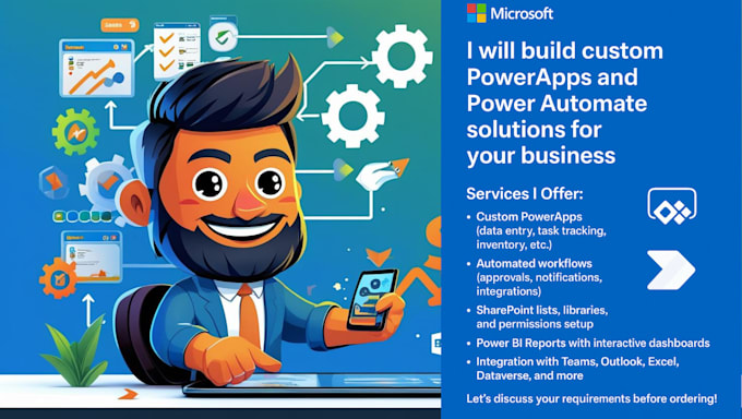 build custom powerapps and power automate solutions for your business