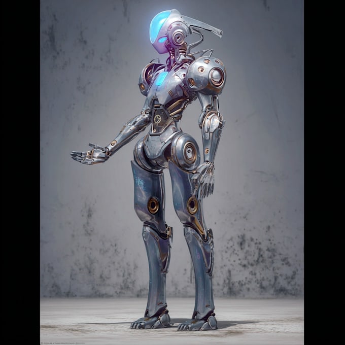 create your robot character for your sci fi themed projects