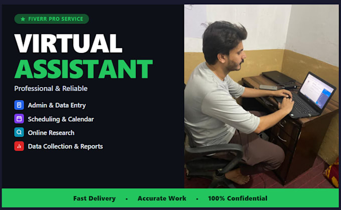 be your dedicated virtual assistant for admin, scheduling and data management