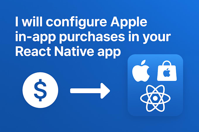 configure apple in app purchases in your react native app