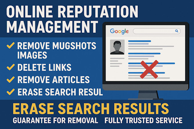 remove negative images results, negative blogs forums news articles on google