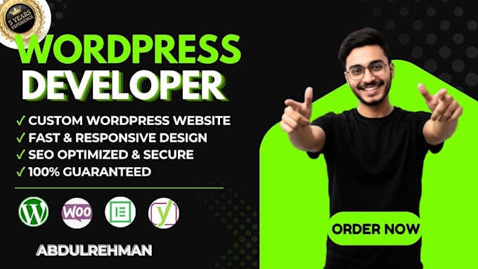 create a professional wordpress website and elementor stores