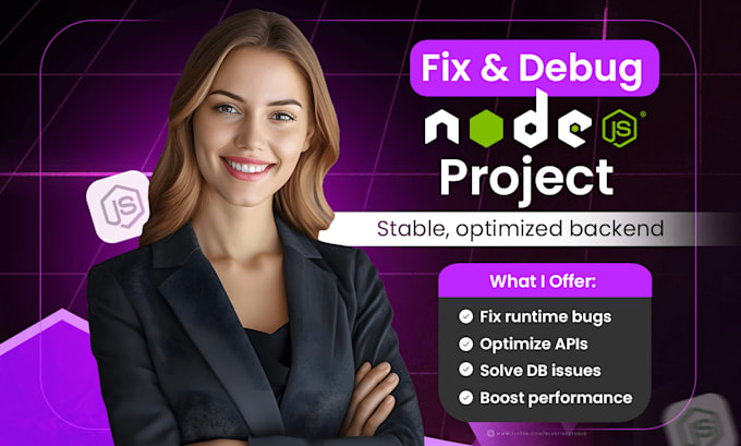fix node js code or issues in frontend or backend