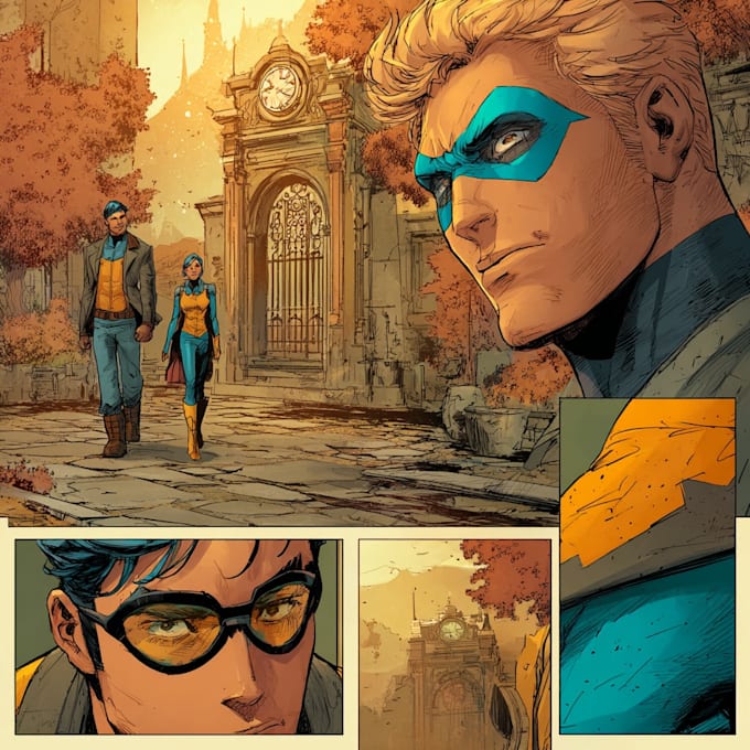 do superhero comic page