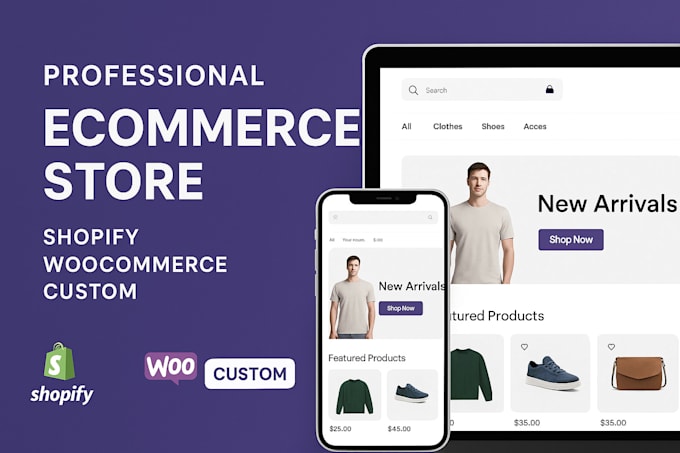 develop a responsive ecommerce website