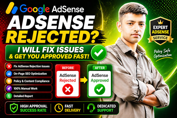 fix google adsense rejection and get your website approved fast