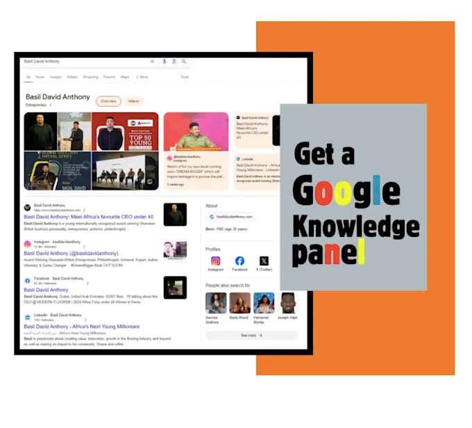 create a verified google knowledge panel or graph for any category