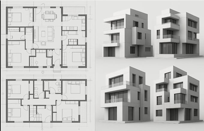Design modern architectural plans and 3d building models by Pianify_ayo ...