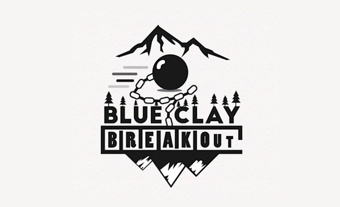 design memorable blue clay breakout logo