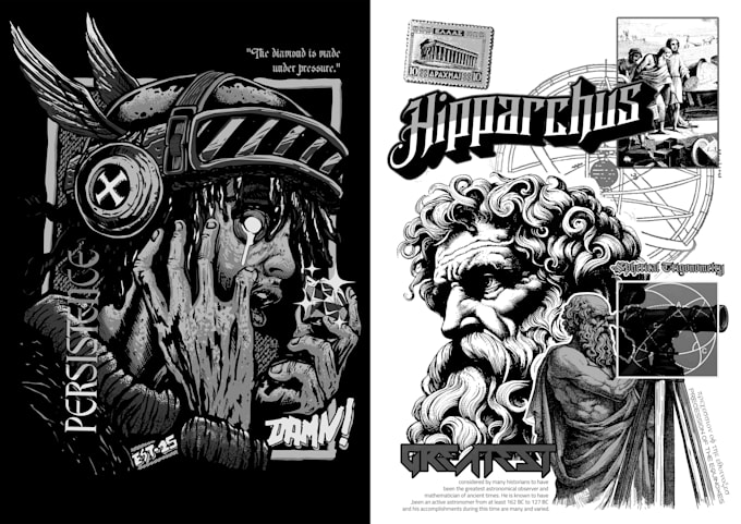 do customize illustration in pen and ink art style