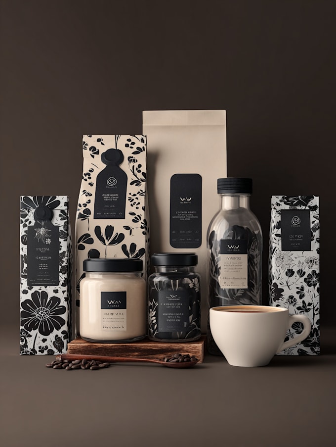 do premium product label, box package, pouch bag design