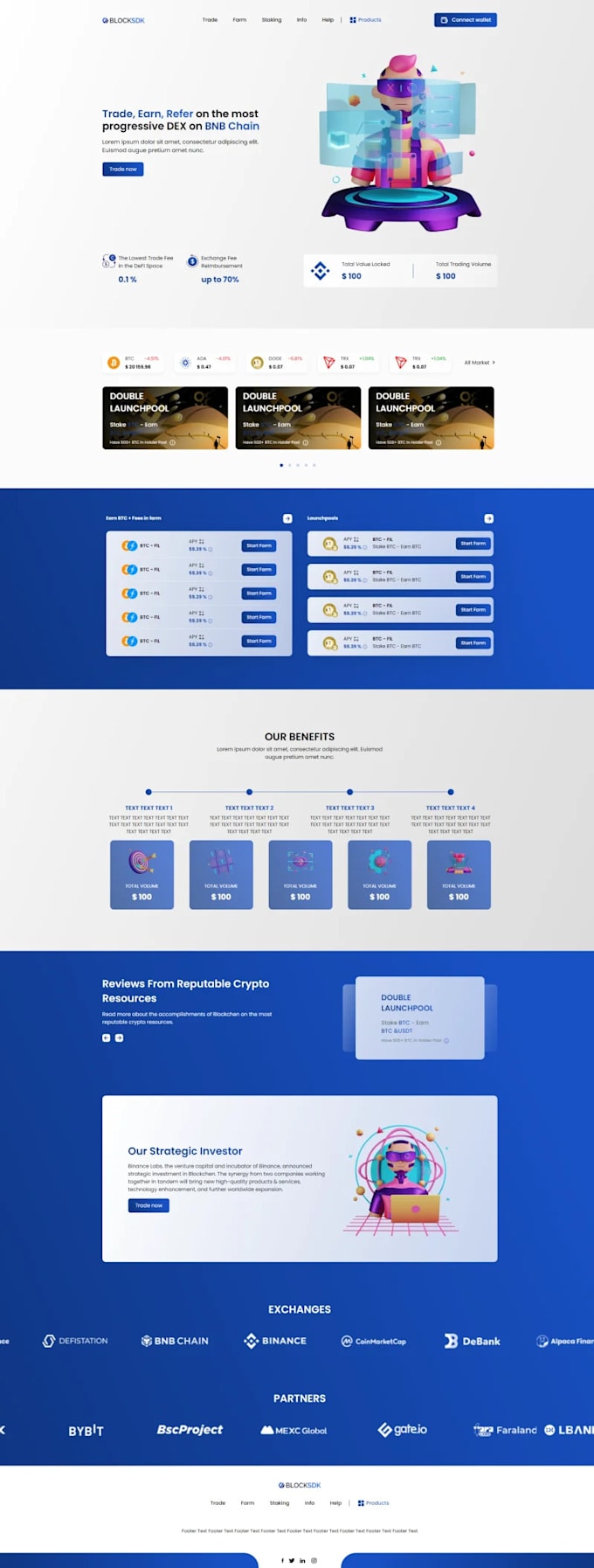 we build futures exchanges and dex exchanges