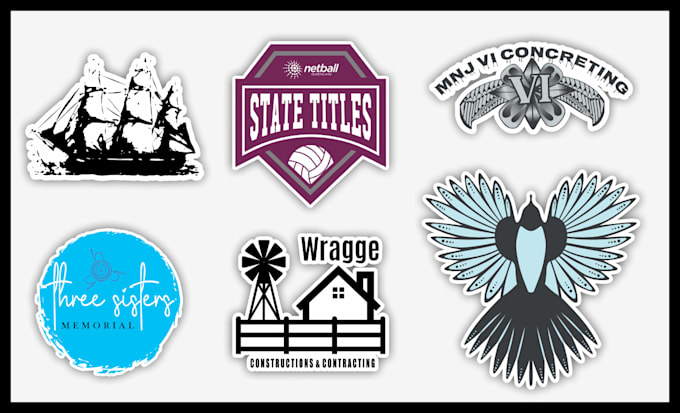 create custom stickers, logo badges, labels, cards and decals in vector formats