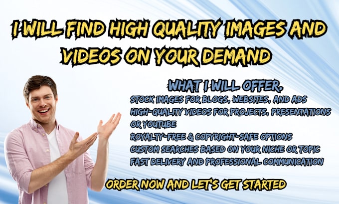 find any typpe of images and videos on your demand