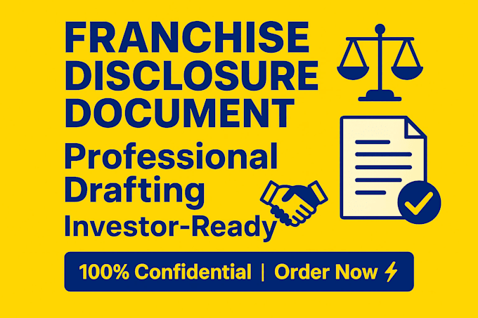 draft a professional franchise disclosure document fdd