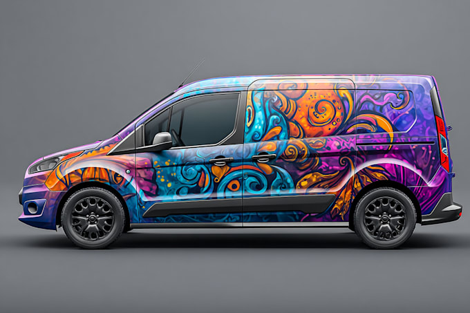 vehicle wrap design, car wrap design, van wrap design